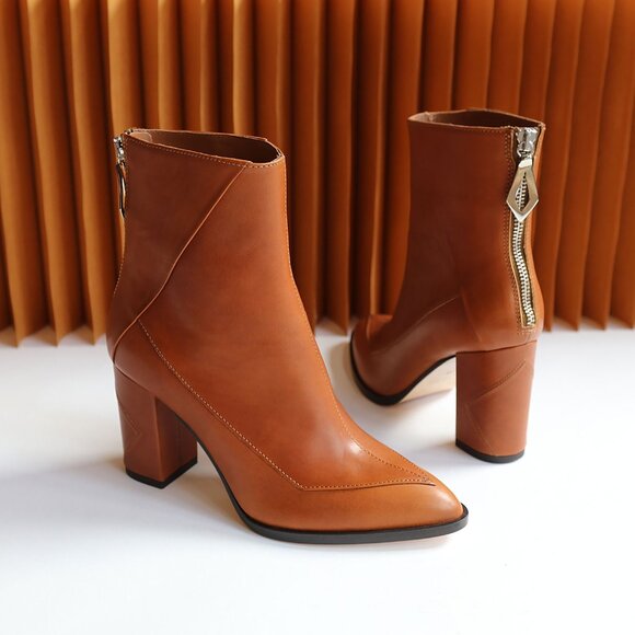 Sylven New York Almasi Genuine Leather Boot - Cognac (US 7) - Picture 3 of 7